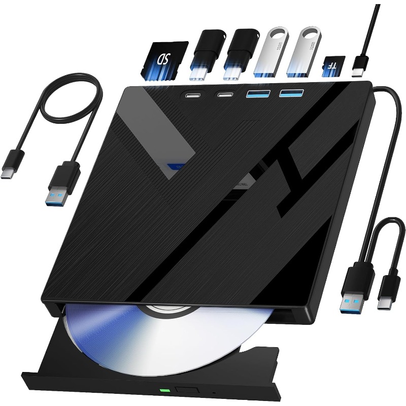 Blu Ray Disc Player - 7 in 1 External Blu Ray