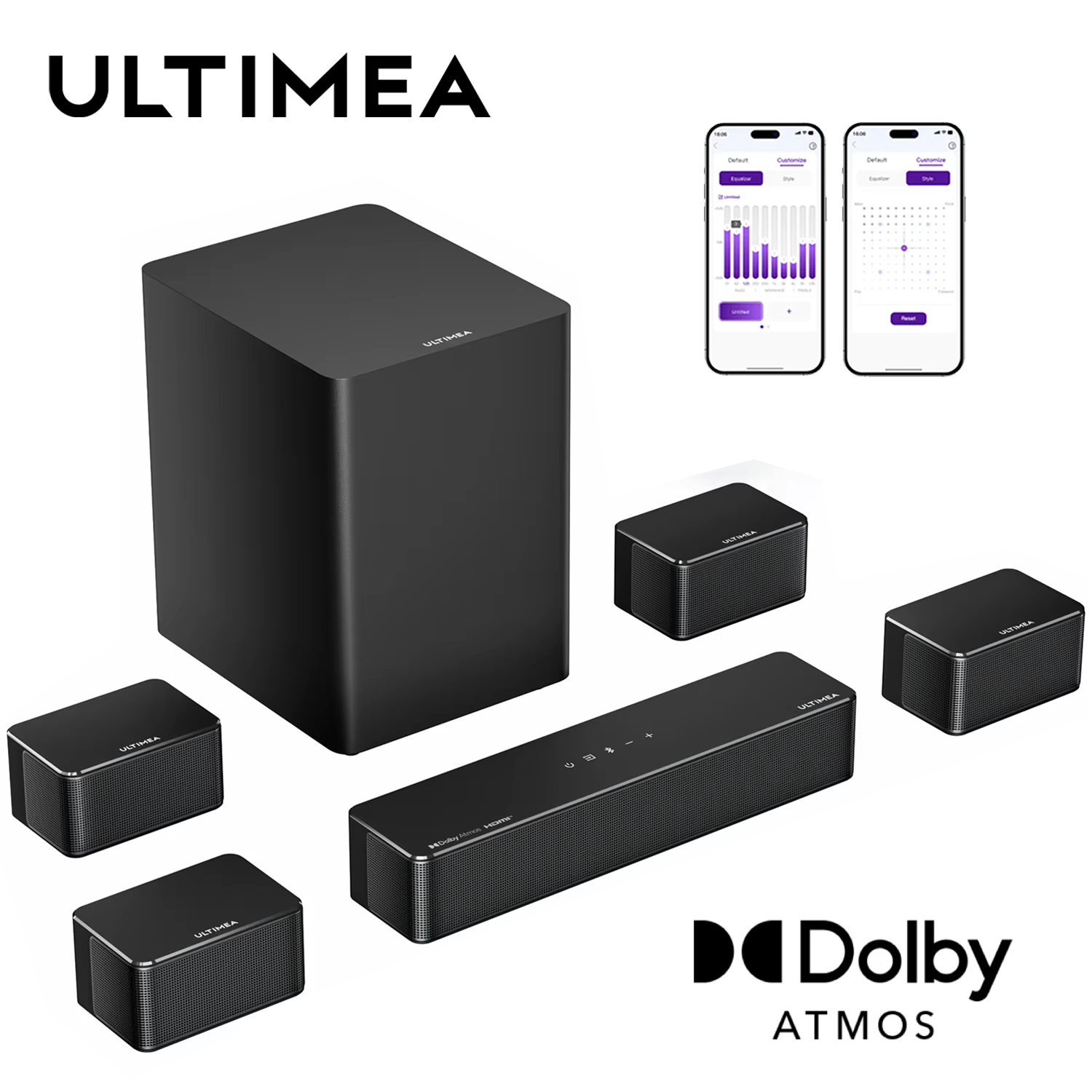 ULTIMEA 500W 7.1ch Dolby Atmos - Home Cinema Dolby Atmos 7.1 recension och pris