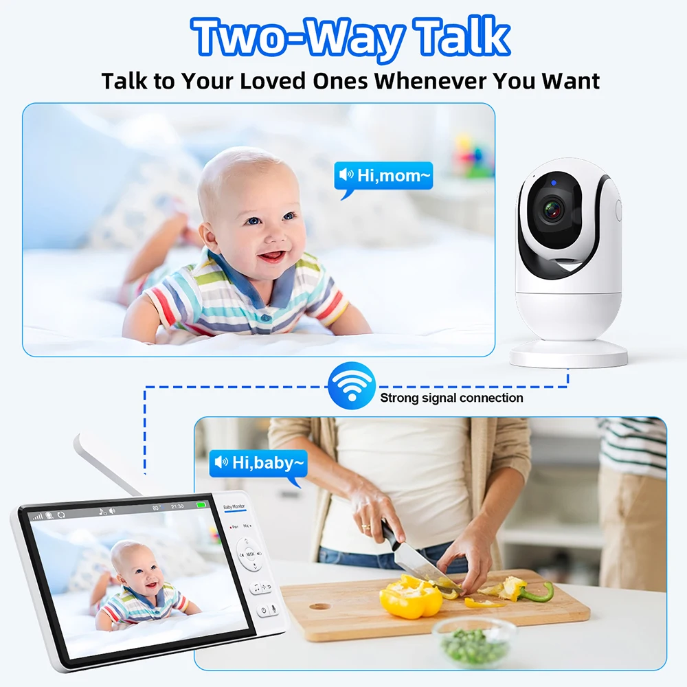 7.0'' Video Baby Monitor 720P  - Home Cinema Wireless recension och pris