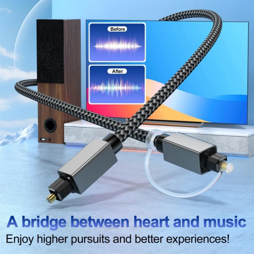 Digital Optical Audio Cable 3m - Home Cinema Blu Ray recension och pris