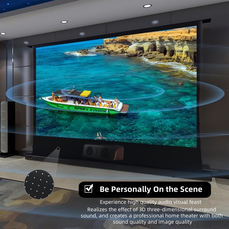 100'' 120'' 150'' 8K High Cont - Home Cinema Projector Screen recension och pris