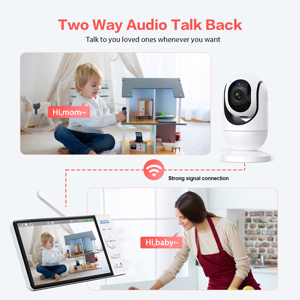Video Baby Monitor 7'' 1080P H - Home Cinema Wireless recension och pris