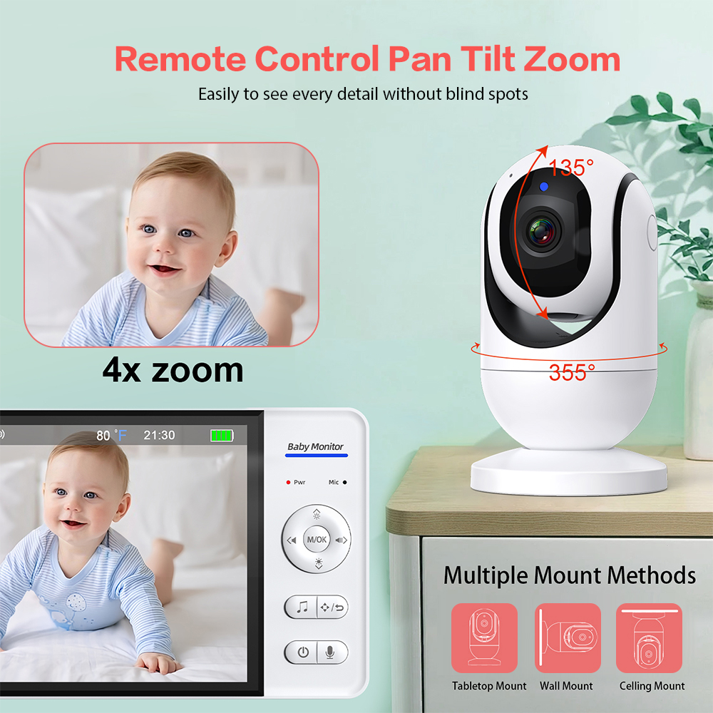 Video Baby Monitor 7'' 1080P H - Home Cinema Wireless recension och pris