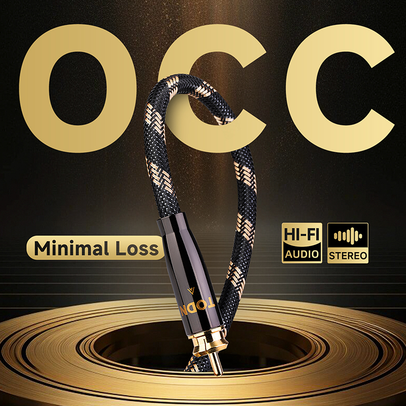 TODN RCA Cable HiFi Stereo 3.5 - Home Cinema Installation recension och pris