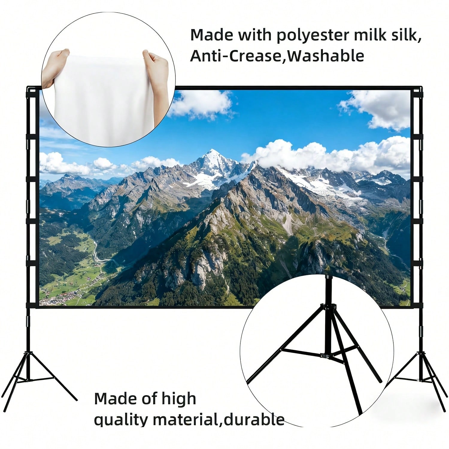 XBJ 100 Inch 4K Ultra HD Proje - Home Cinema Projector Screen recension och pris