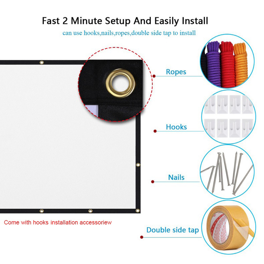 Portable Projector Screen Simp - Home Cinema Projector Screen recension och pris