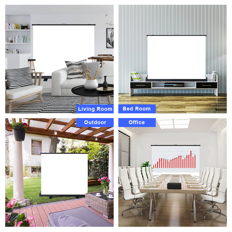 Portable Projector Screen Pull - Home Cinema Projector Screen recension och pris