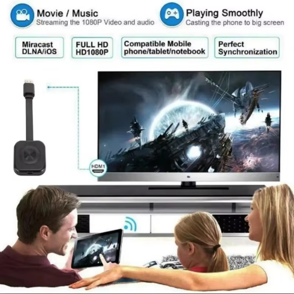 ‌WiFi Receiver Audio Video Tra - Home Cinema Projector Screen recension och pris