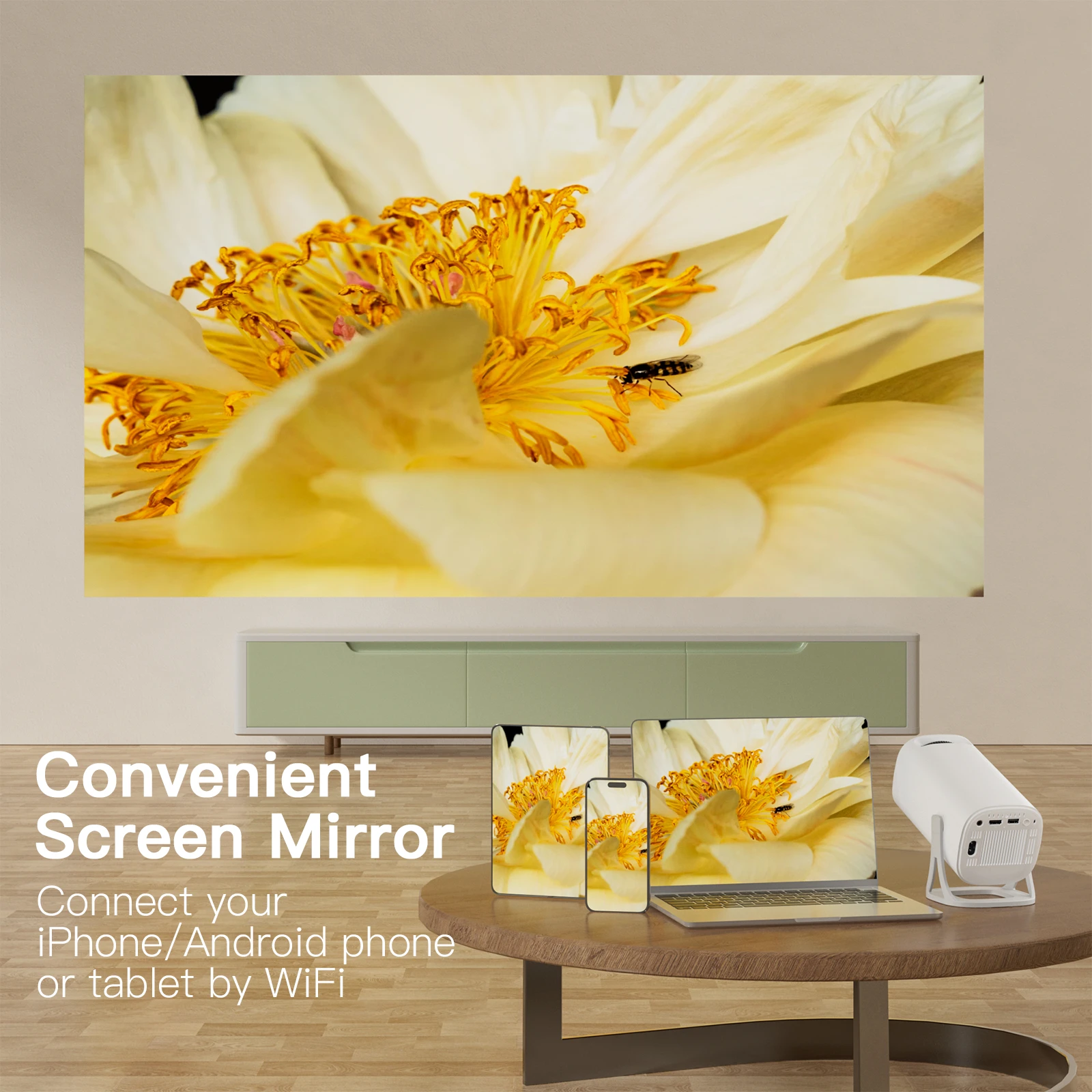FOCABO S40 Home Ultra-Hd Proje - Home Cinema Projector Screen recension och pris