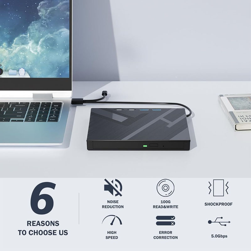 7 in 1 External Blu Ray Drive  - Blu Ray Disc Player recension och pris