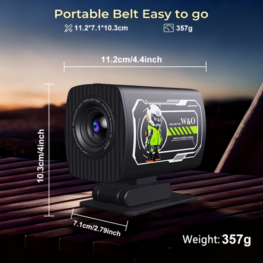 2026 New 1080P Projector Porta - Home Cinema Projector Screen recension och pris