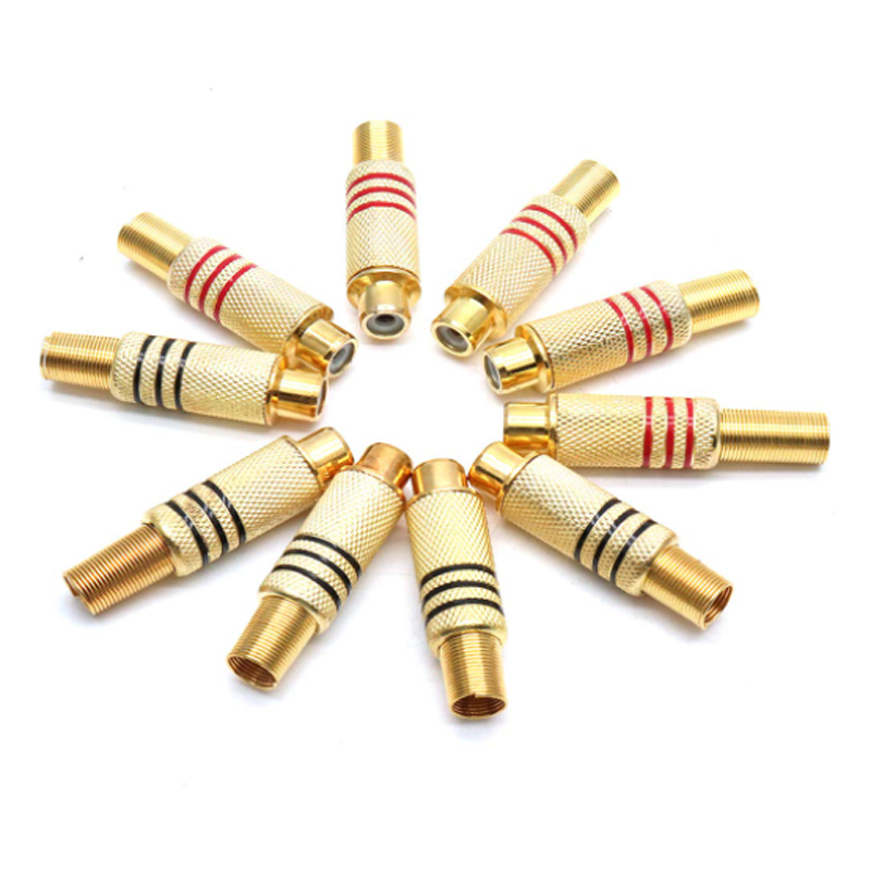 4PCS RCA Plug Gold Plated Sold - Home Cinema Installation recension och pris